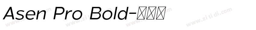 Asen Pro Bold字体转换